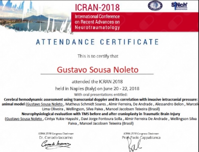 Certificado ICRAN 2018